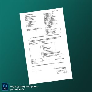 Printable West Bengal Council of H S Education Duplicate Registration Certificate Application Template (Word & PDF) Image Preview - PrintDocs