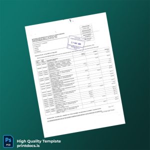 Zimbabwe Zimpest Stambed Bank Statement Template in Word and PDF formats