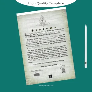 Printable Angola Universidade Agostinho Neto Bachelor of Science in Mathematics Template Image Preview - PrintDocs