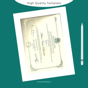 Printable Brazil Amazônia University Medicine Diploma Image Preview - PrintDocs