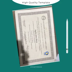 Printable Brazil CNEC Campo Largo Bachelor of Education Template Image Preview - PrintDocs