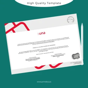 Printable Brazil Centro Universitário UNA Technology in Interior Design Diploma Image Preview - PrintDocs