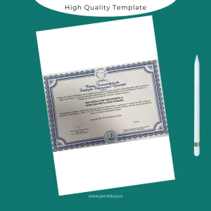 Printable Brazil Centro Universitário da Fundação Educacional Guaxupé Bachelor of Physiotherapy Template Image Preview - PrintDocs