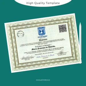 Printable Brazil Faculdade de Teologia Hokkien Bachelor Diploma Template Image Preview - PrintDocs