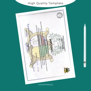 Printable Brazil Federal Republic School Diploma Template Image Preview - PrintDocs