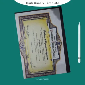 Printable Brazil Federal University of Paraná Bachelor of Science in Agricultural Engineering Template Image Preview - PrintDocs