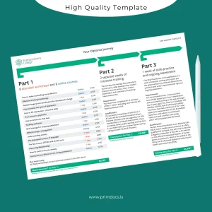 Printable UK Human Givens College Human Givens Diploma Template Image Preview - PrintDocs