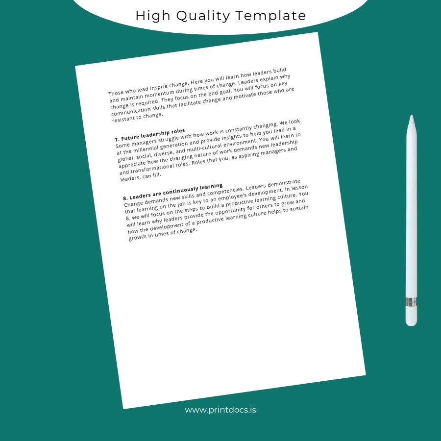 Printable UK Shaw Academy Diploma in Leadership Management Template page 3 Image Preview - PrintDocs