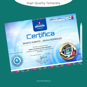 Printable USA Genesis Foundation Intelligent Expense Management Course Certificate Image Preview - PrintDocs