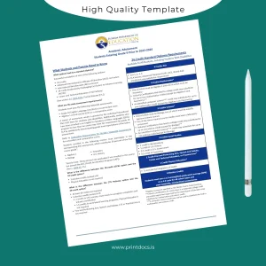 Printable USA Miami-Dade County Public Schools Standard High School Diploma Template Image Preview - PrintDocs