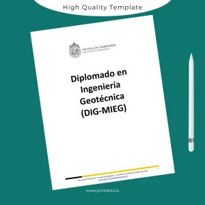 Printable USA Pontificia Universidad Católica de Chile Diploma in Geotechnical Engineering Image Preview - PrintDocs