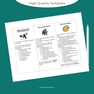 Printable USA Thompson School District MVHS LISA Diploma Template Image Preview - PrintDocs