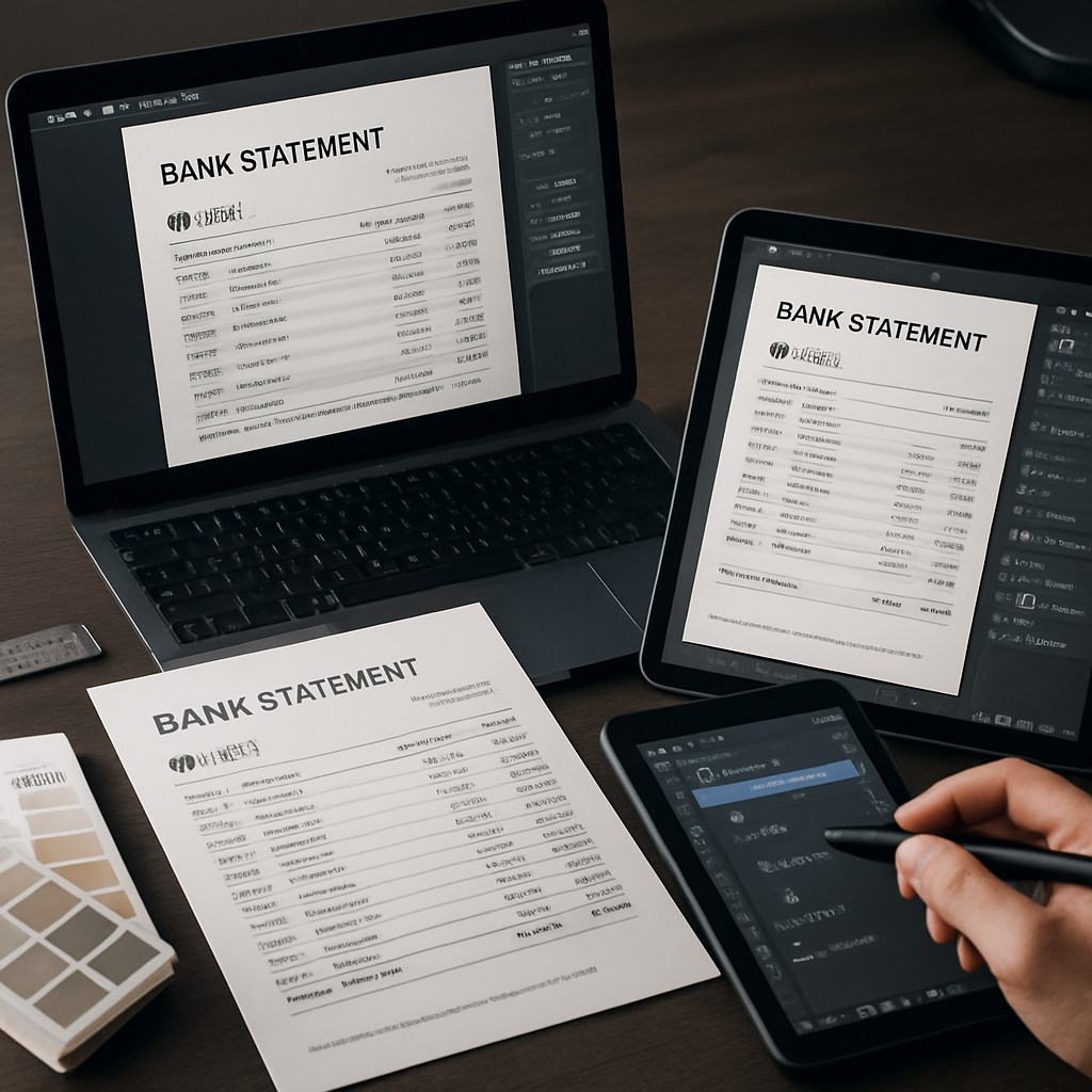 How to Generate a Realistic Bank Statement for Proof of Income